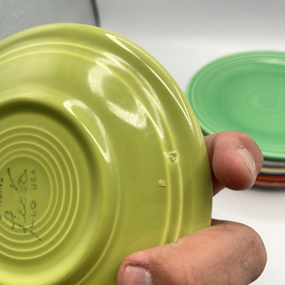 Vintage Mixed Fiesta Bread & Butter Plates 6.25” Colors Lot (8) Genuine HLC USA - Picture 12 of 16